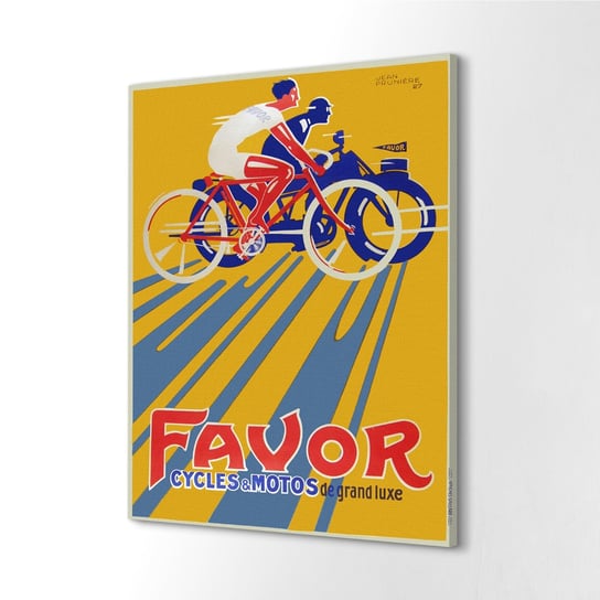 ArtprintCave, obraz na płótnie Plakat retro moto-rowerowy, 60x80 cm ArtPrintCave
