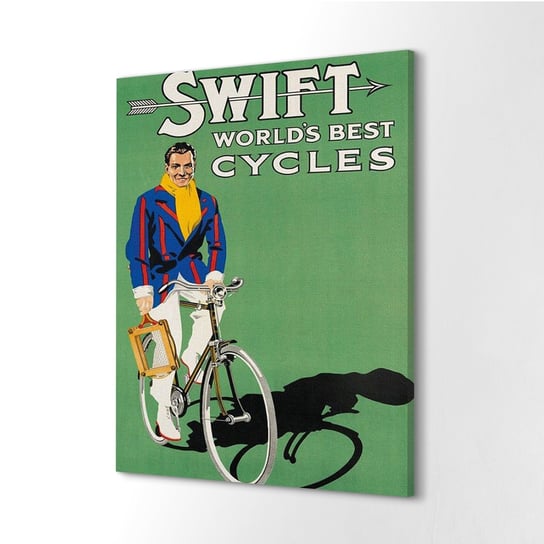 ArtprintCave, obraz na płótnie Swift rowery plakat vintage, 40x60 cm ArtPrintCave