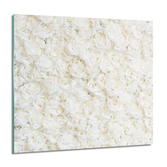ArtprintCave, Obraz na szkle, Róże białe ściana, 60x60 cm ArtPrintCave