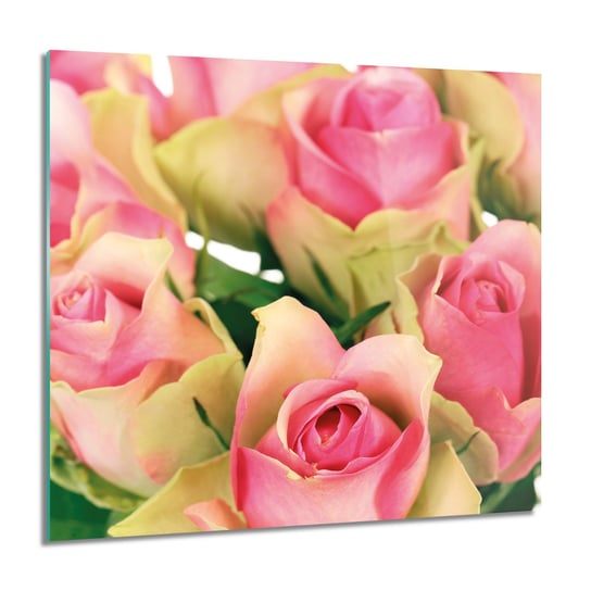 ArtprintCave, Obraz na szkle, Róże bukiet płatki, 60x60 cm ArtPrintCave