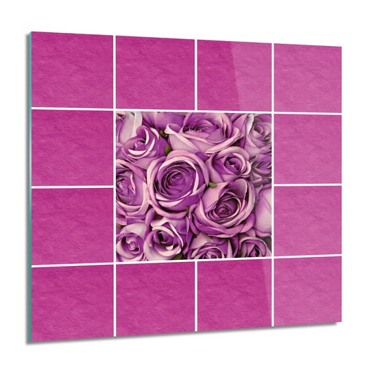 ArtprintCave, Obraz na szkle, Róże kolaż bukiet, 60x60 cm ArtPrintCave