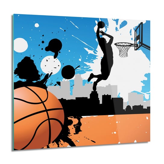 ArtprintCave, Obraz na szkle, Rysunek koszykówka, 60x60 cm ArtPrintCave