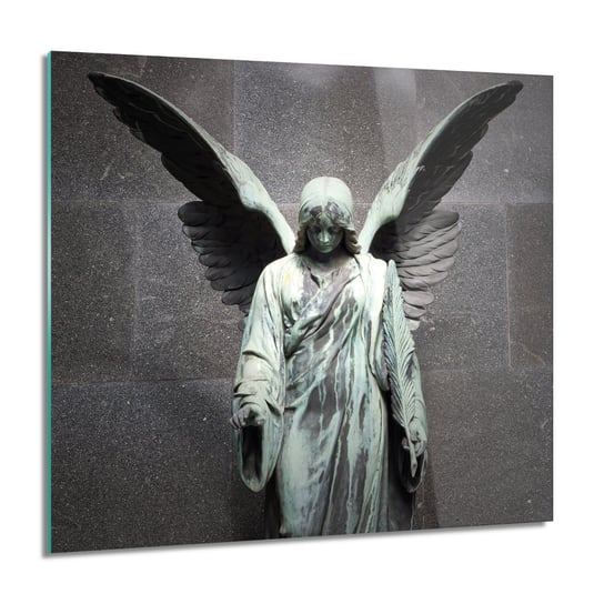 ArtprintCave, Obraz na szkle, Rzeźba posąg anioł, 60x60 cm ArtPrintCave