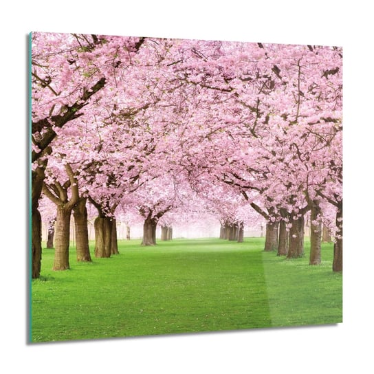 ArtprintCave, Obraz na szkle, Sad kwiaty wiosna, 60x60 cm ArtPrintCave