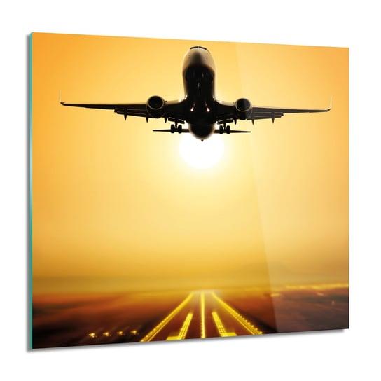 ArtprintCave, Obraz na szkle, Samolot podróż niebo, 60x60 cm ArtPrintCave
