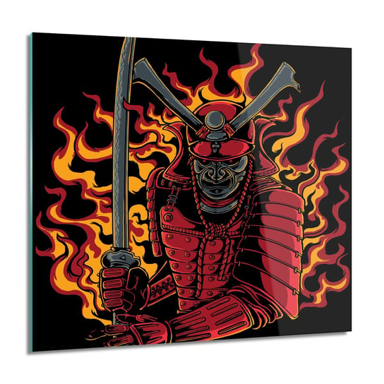 ArtprintCave, Obraz na szkle, Samuraj wojownik, 60x60 cm ArtPrintCave