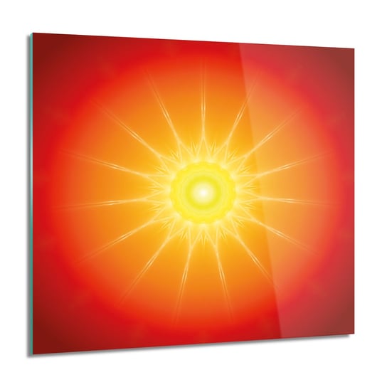 ArtprintCave, Obraz na szkle, Słońce mandala blask, 60x60 cm ArtPrintCave