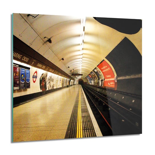 ArtprintCave, Obraz na szkle, Stacja metro Londyn, 60x60 cm ArtPrintCave