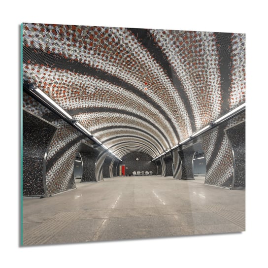 ArtprintCave, Obraz na szkle, Stacja metro tunel, 60x60 cm ArtPrintCave