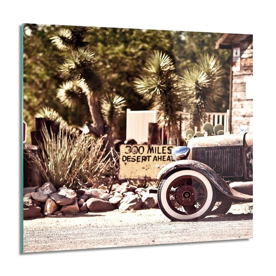 ArtprintCave, Obraz na szkle, Stare auto route 66, 60x60 cm ArtPrintCave