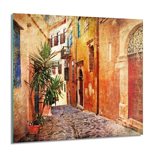 ArtprintCave, Obraz na szkle, Stare miasto Grecja, 60x60 cm ArtPrintCave