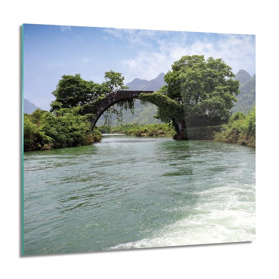 ArtprintCave, Obraz na szkle, Stary most jezioro, 60x60 cm ArtPrintCave