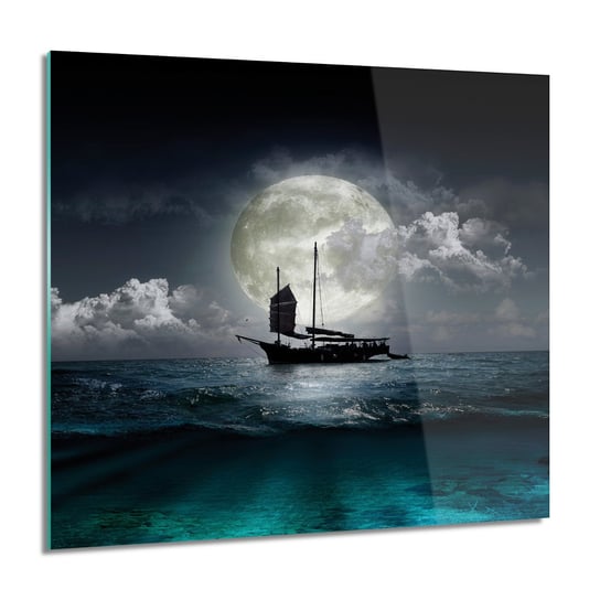 ArtprintCave, Obraz na szkle, Statek tajemnica noc, 60x60 cm ArtPrintCave
