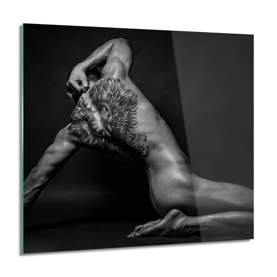 ArtprintCave, Obraz na szkle, Tatuaż mężczyzna, 60x60 cm ArtPrintCave