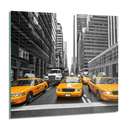 ArtprintCave, Obraz na szkle, Taxi ulica USA, 60x60 cm ArtPrintCave