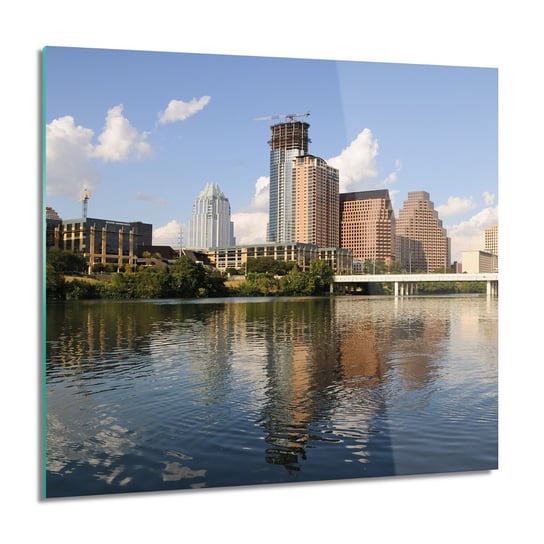 ArtprintCave, Obraz na szkle, Texas miasto woda, 60x60 cm ArtPrintCave