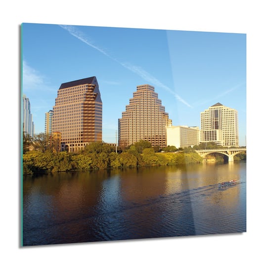 ArtprintCave, Obraz na szkle, Texas miasto woda, 60x60 cm ArtPrintCave