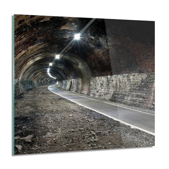 ArtprintCave, Obraz na szkle, Tunel pociąg droga, 60x60 cm ArtPrintCave