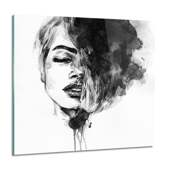 ArtprintCave, Obraz na szkle, Twarz kobiety włosy, 60x60 cm ArtPrintCave