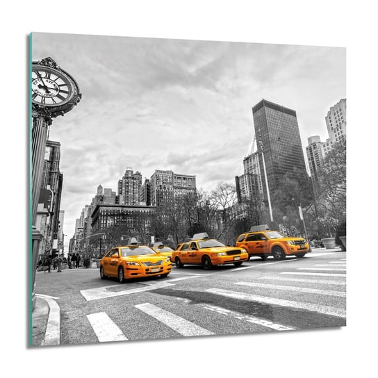 ArtprintCave, Obraz na szkle, Ulica miasto taxi, 60x60 cm ArtPrintCave