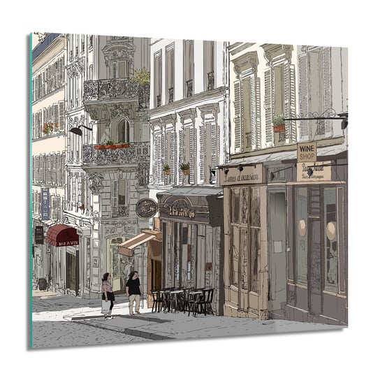 ArtprintCave, Obraz na szkle, Ulica Paryż, 60x60 cm ArtPrintCave
