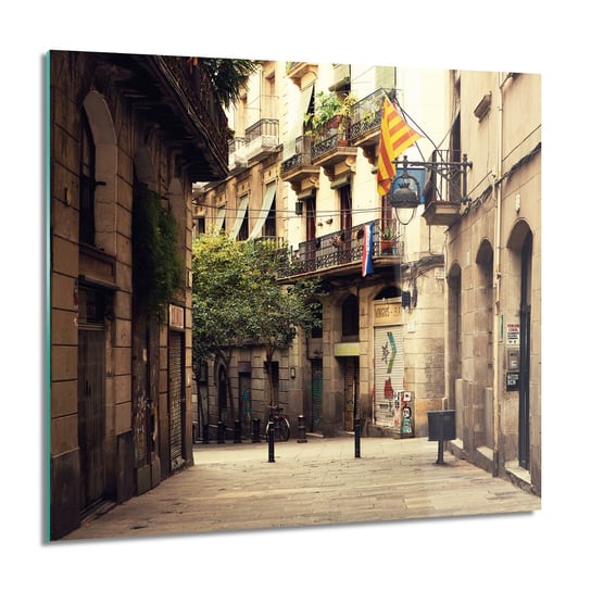 ArtprintCave, Obraz na szkle, Uliczka Barcelona, 60x60 cm ArtPrintCave