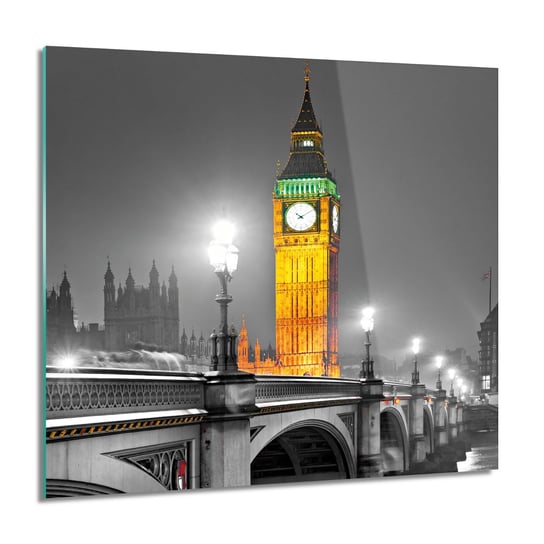 ArtprintCave, Obraz na szkle, Wieża Big Ben most, 60x60 cm ArtPrintCave
