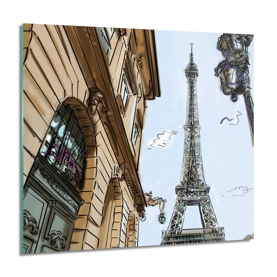 ArtprintCave, Obraz na szkle, Wieża Eiffla Paryż, nowoczesne, 60x60 cm ArtPrintCave