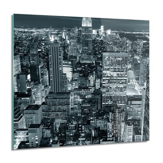 ArtprintCave, Obraz na szkle, Wieżowce NY noc, 60x60 cm ArtPrintCave