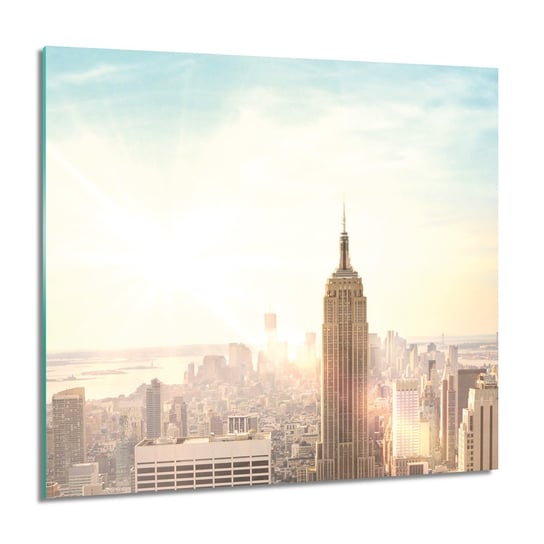 ArtprintCave, Obraz na szkle, Wieżowce NY świt, 60x60 cm ArtPrintCave