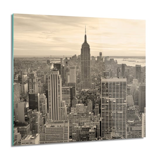 ArtprintCave, Obraz na szkle, Wieżowce NY świt, 60x60 cm ArtPrintCave