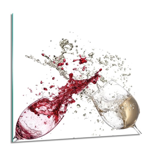 ArtprintCave, Obraz na szkle, Wino kieliszki kolor, 60x60 cm ArtPrintCave