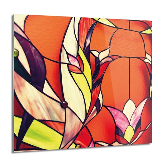 ArtprintCave, Obraz na szkle, Witraż kwiat szkło, 60x60 cm ArtPrintCave
