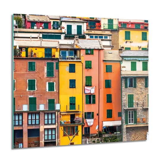ArtprintCave, Obraz na szkle, Włochy domy miasto, 60x60 cm ArtPrintCave