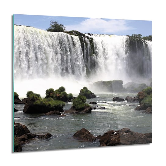 ArtprintCave, Obraz na szkle, Wodospad skały woda, 60x60 cm ArtPrintCave