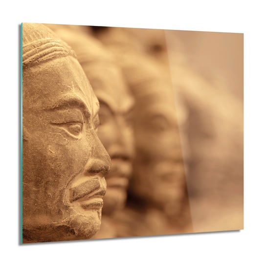 ArtprintCave, Obraz na szkle, Wojownik Chiny posąg, 60x60 cm ArtPrintCave