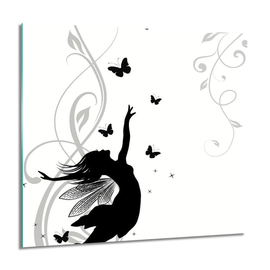 ArtprintCave, Obraz na szkle, Wróżka motyle cień, 60x60 cm ArtPrintCave