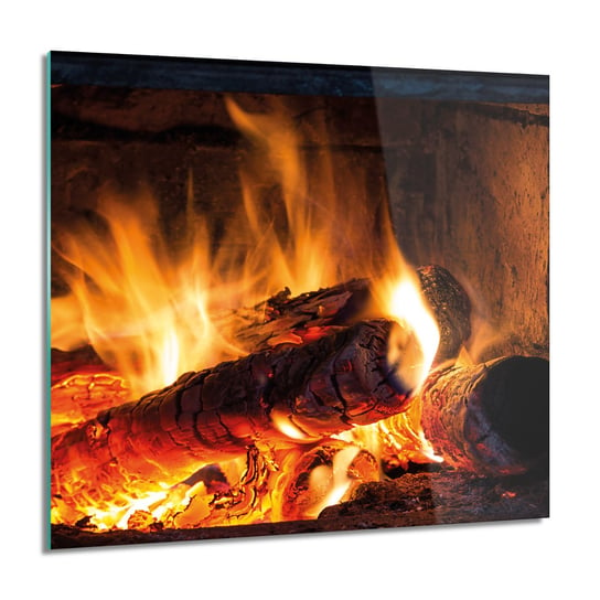 ArtprintCave, Obraz na szkle, Żar drewno płomienie, 60x60 cm ArtPrintCave