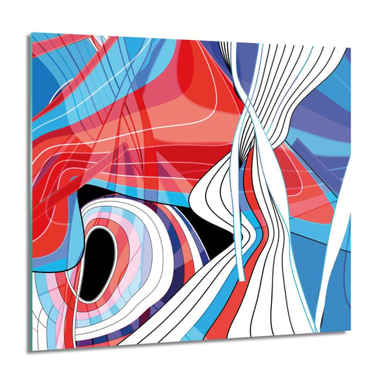 ArtprintCave, Obraz na szkle, Zawijasy kolor wzór, 60x60 cm ArtPrintCave