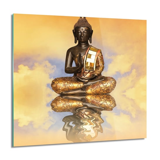 ArtprintCave, Obraz na szkle, Złoto Budda posąg, 60x60 cm ArtPrintCave