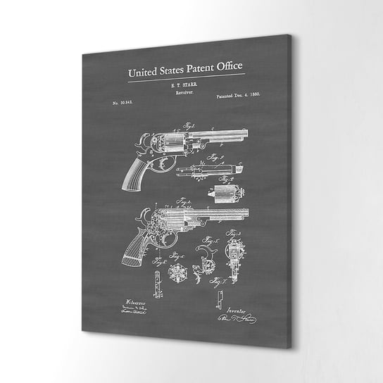 ArtprintCave, Obrazy drukowane canvas Broń pistolet 1860, 40x60 cm ArtPrintCave