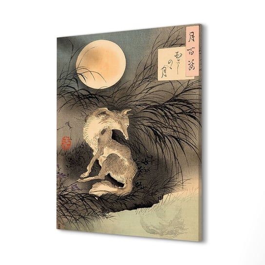 ArtprintCave, Obrazy drukowane canvas Księżyc mgła zwierzę, 40x60 cm ArtPrintCave