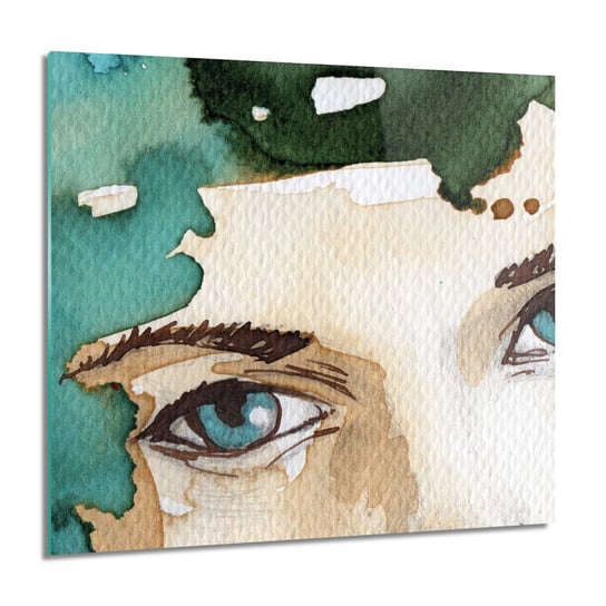 ArtprintCave, Oczy kobieta obraz foto na szkle ścienne, 60x60 cm ArtPrintCave