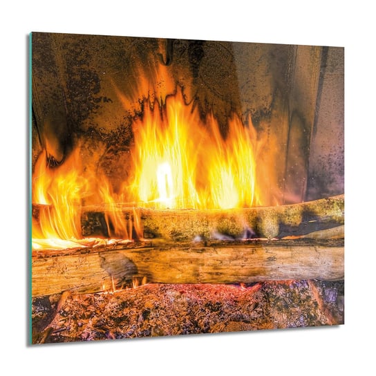 ArtprintCave, Ogień płomienie foto szklane ścienne, 60x60 cm ArtPrintCave