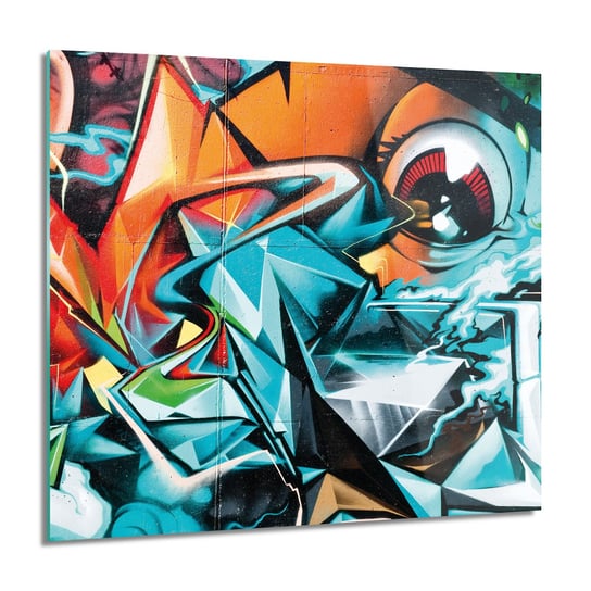 ArtprintCave, Oko graffiti obraz szklany na ścianę, 60x60 cm ArtPrintCave