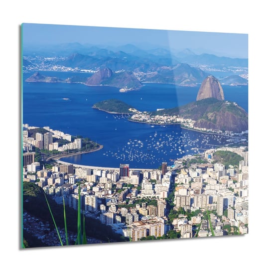 ArtprintCave, Panorama Rio miasto obraz na szkle ścienny, 60x60 cm ArtPrintCave