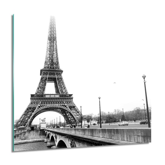 ArtprintCave, Paryż most woda do salonu obraz na szkle, 60x60 cm ArtPrintCave