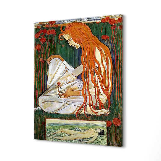 ArtprintCave, Wydruk na płótnie, Długowłosa ruda kobieta, 60x80 cm ArtPrintCave