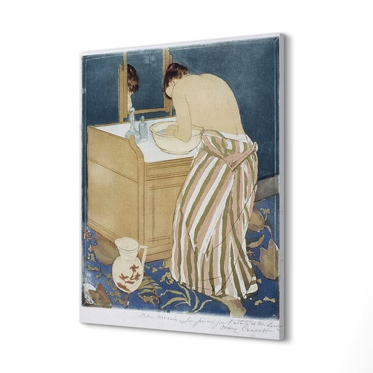 ArtprintCave, Wydruk na płótnie, Kąpiel kobieta woda miska, 40x60 cm ArtPrintCave