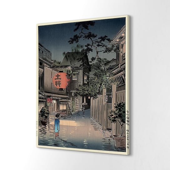 ArtprintCave, Wydruk na płótnie, Miasto Japonia deszcz, 60x80 cm ArtPrintCave